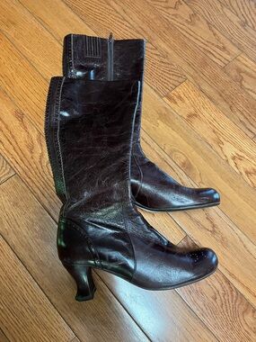 Steve Madden Leather Mid-Calf Heeled Boots